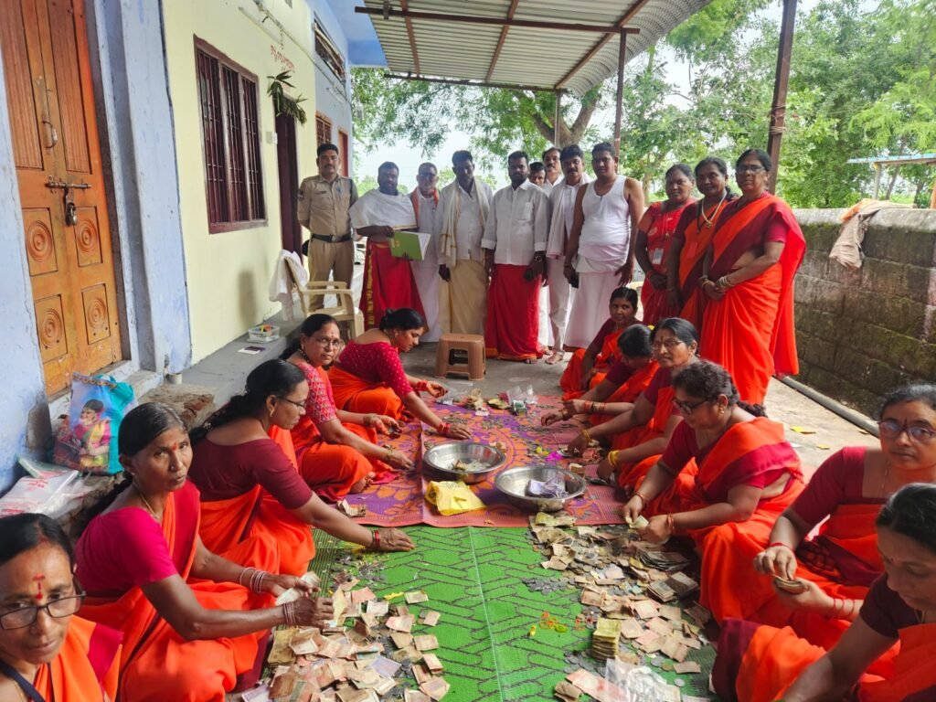 సుందిళ్ల  శ్రీ లక్ష్మీనరసింహస్వామి దేవస్థానంలో హుండీ లెక్కింపు