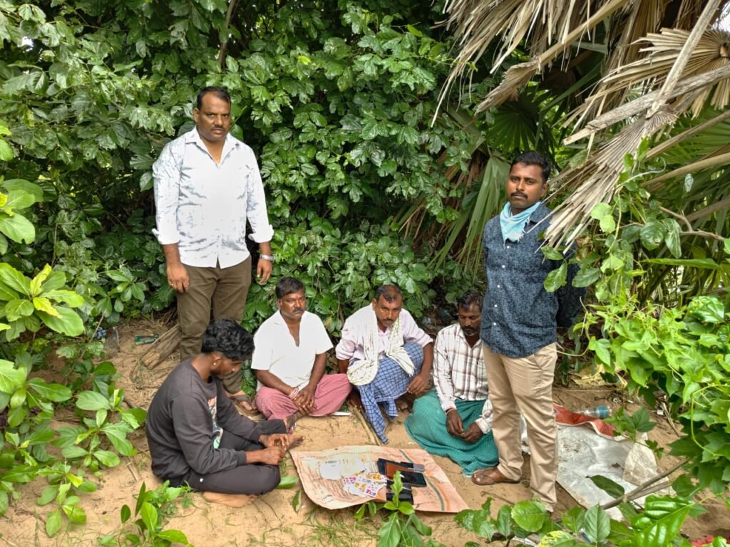 ఓడేడు శివారులో జూద స్థావరంపై పోలీసుల దాడి