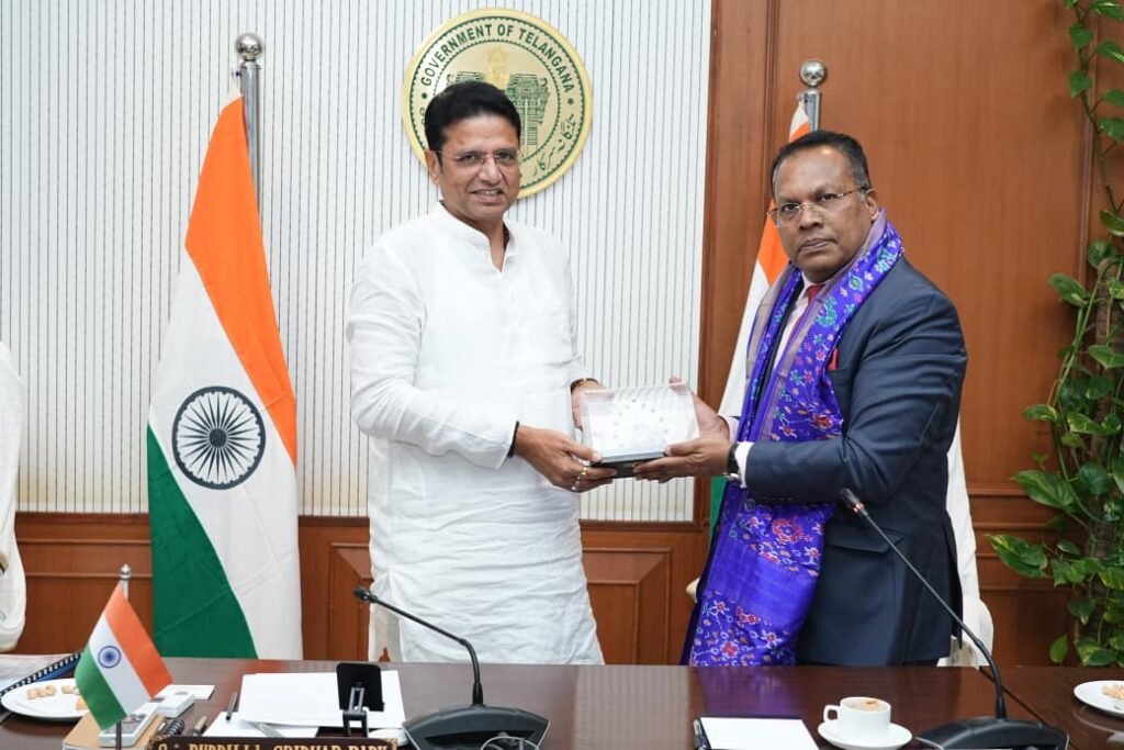 మంత్రి శ్రీధర్‌బాబుతో మారిషస్ మంత్రి భేటీ